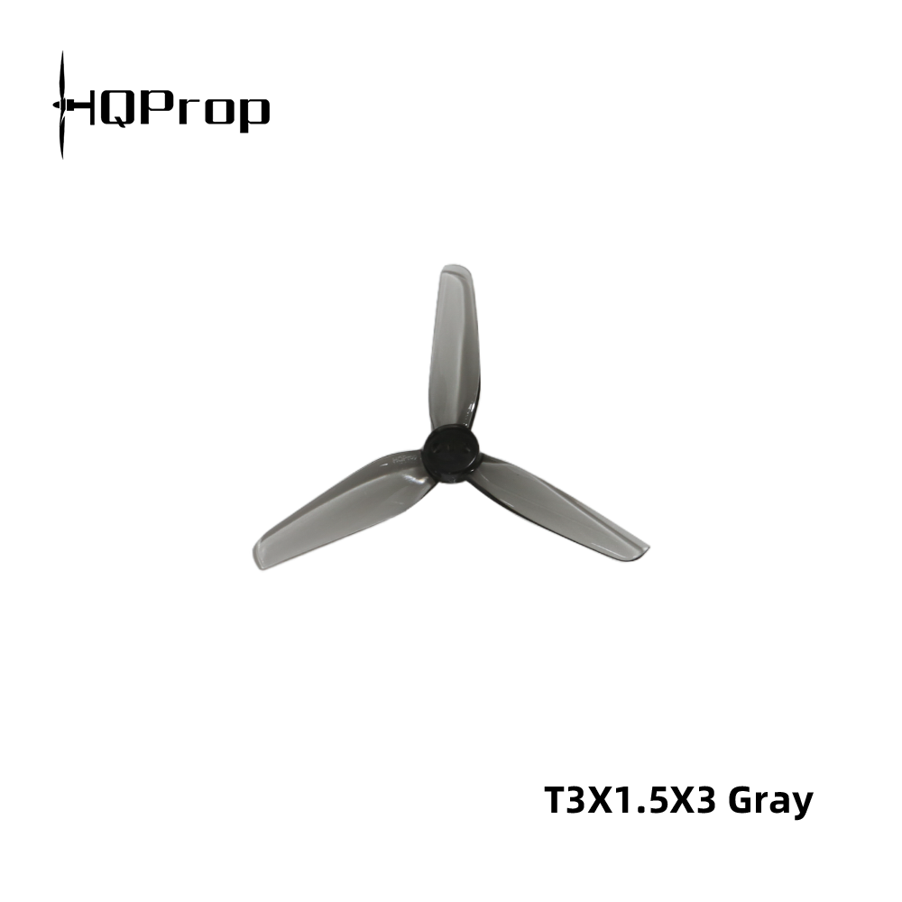 HQ Durable Prop T3X1.5X3 Grey (2CW+2CCW)-Poly Carbonate