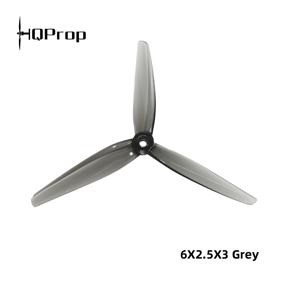 HQProp 6X2.5X3 Gris clair (2CW+2CCW) - Polycarbonate