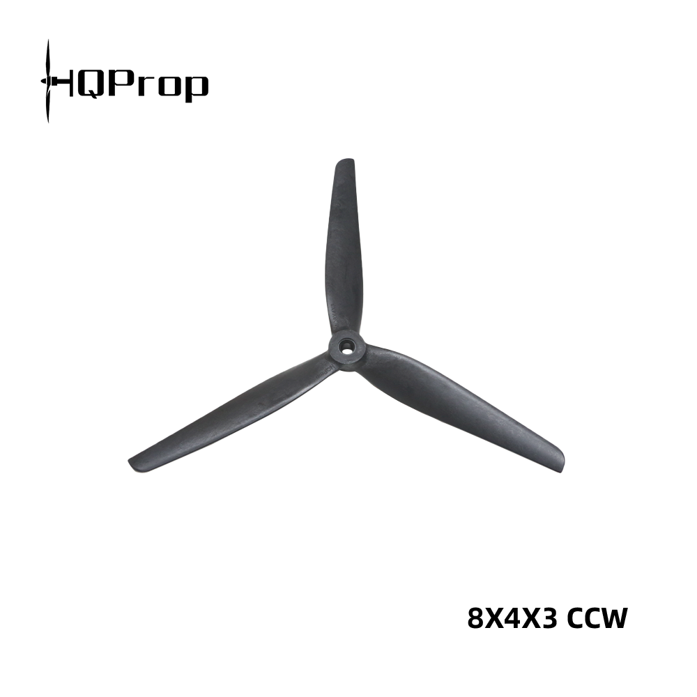 HQ MacroQuad Prop 8X4X3(CCW) Black-Glass Fiber Nylon