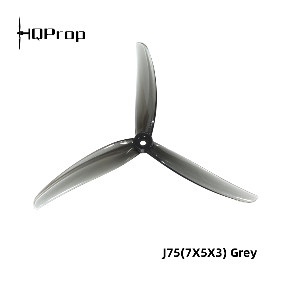 HQProp J75 7X5X3 Light Grey (2CW+2CCW)-Poly Carbonate