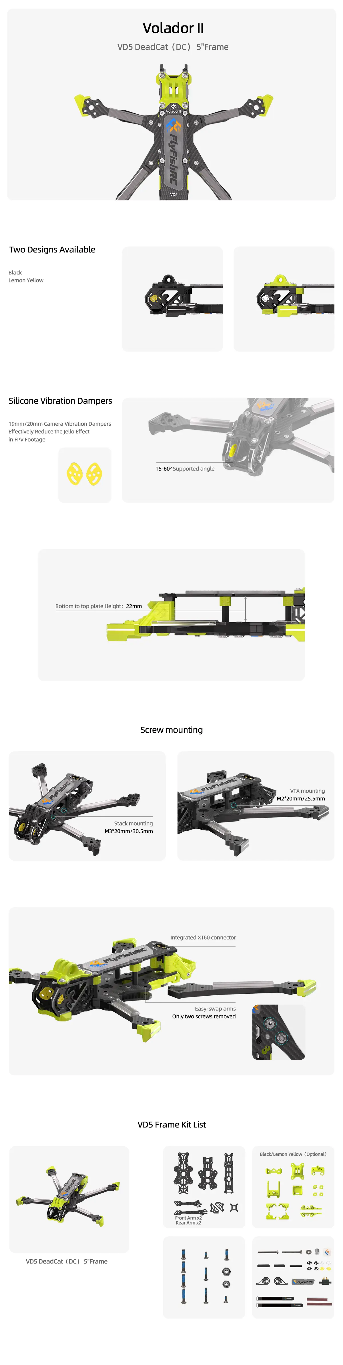 Volador II VD5 O3 Frame Caption