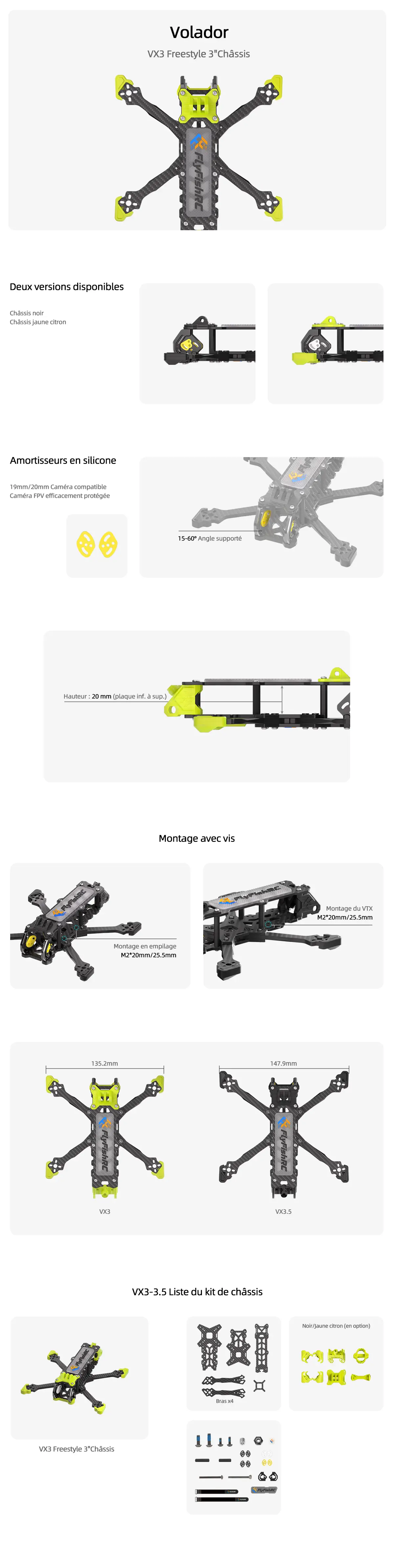 Volador VX3 VX3.5 O3 Légende