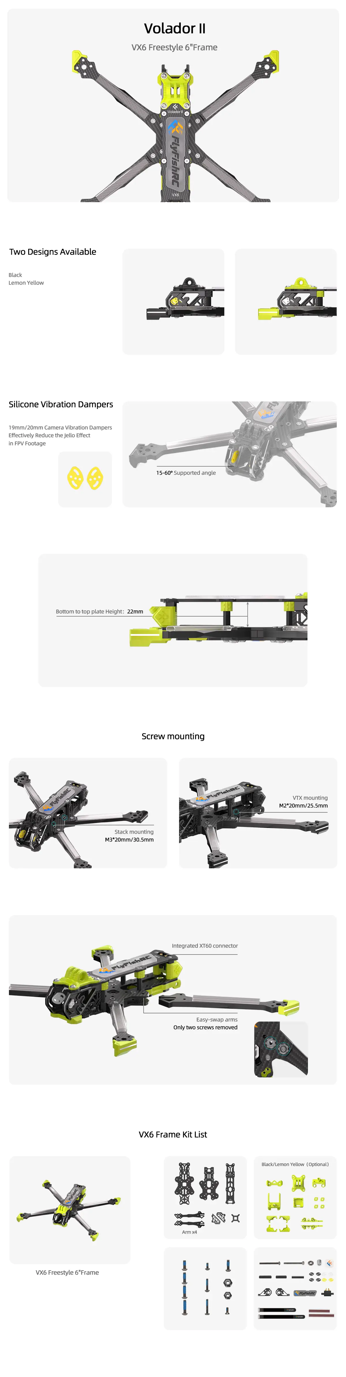 Volador II VX6 O3 Frame Caption